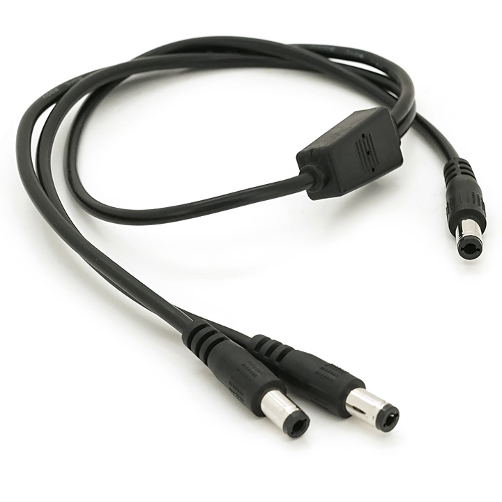 Розгалужувач живлення VOLTRONIC DC-M to 2xDC-M (5.5x2.5мм) 50см (YT-DC-M=>2XDC-M-50/37003)