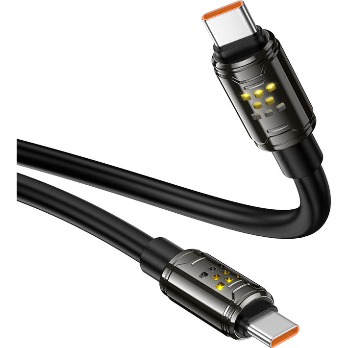 Кабель HOCO U143 Type-C toType-C 1.2м Black