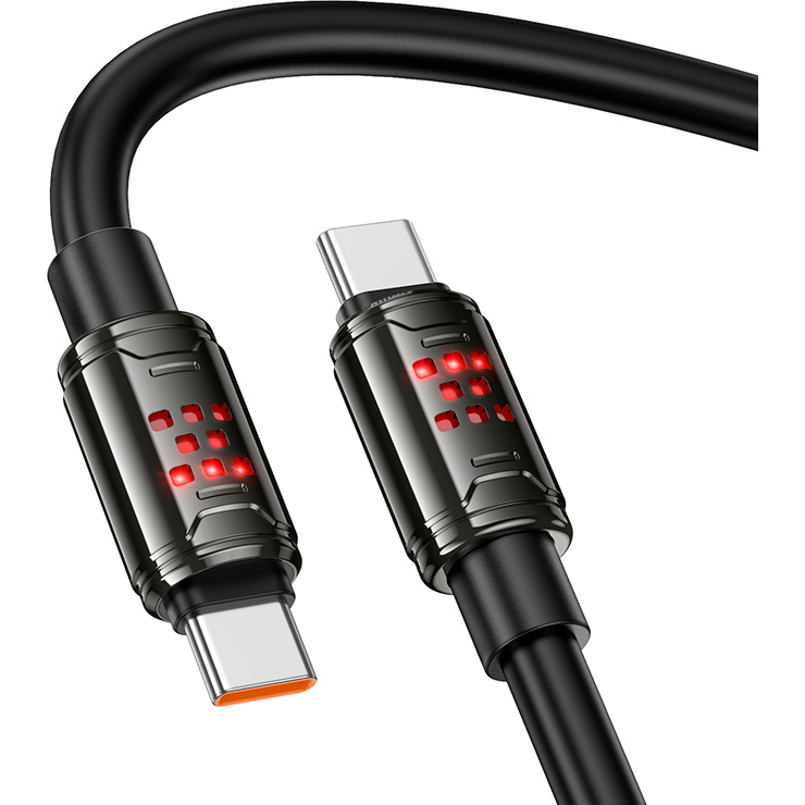 Кабель HOCO U143 Type-C toType-C 1.2м Black