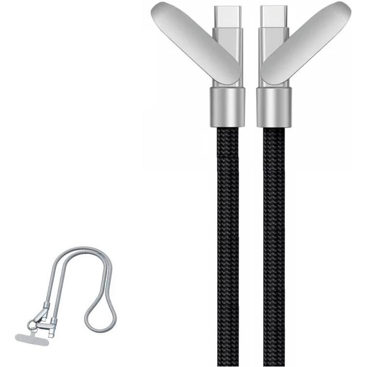 Кабель XOKO Type-C to Type-C PD100W 1.2м Black (XK-SC-HLD-200-BK)