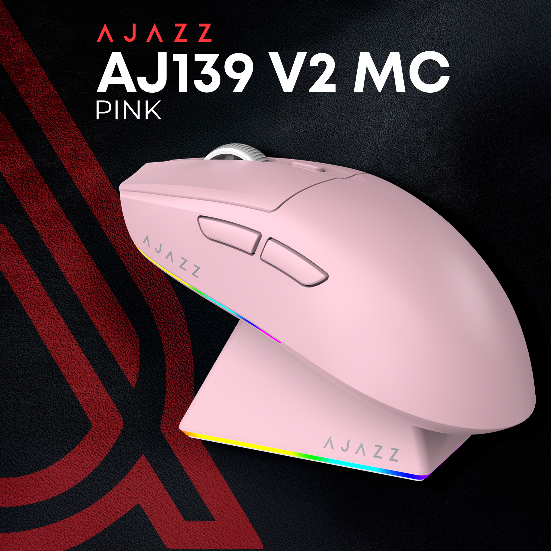 Миша ігрова AJAZZ AJ139 V2 MC Pink