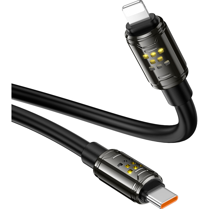 Кабель HOCO U143 Joy Type-C to Lightning 1.2м Black
