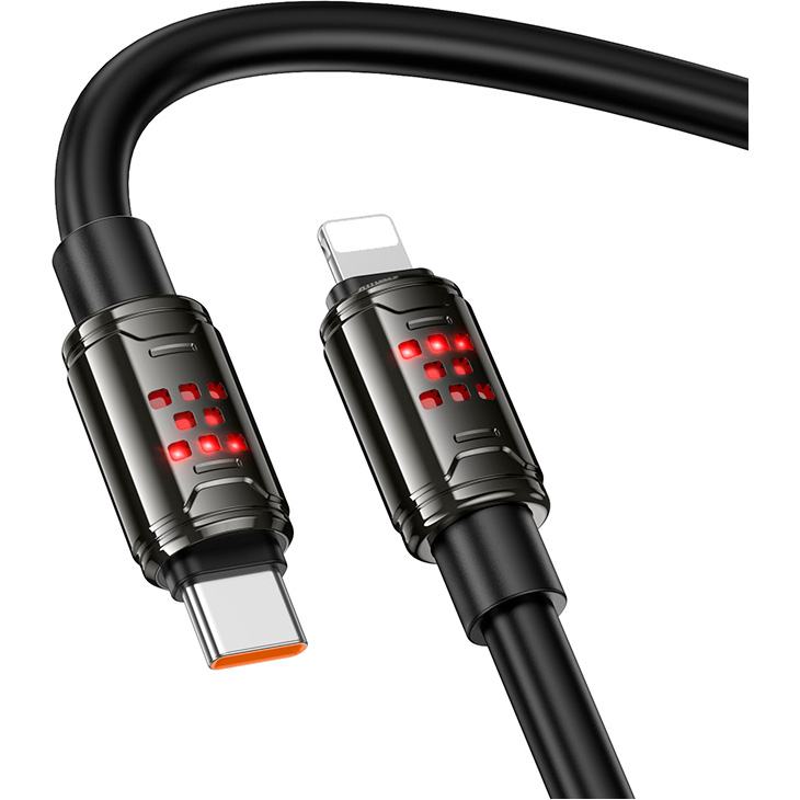 Кабель HOCO U143 Joy Type-C to Lightning 1.2м Black