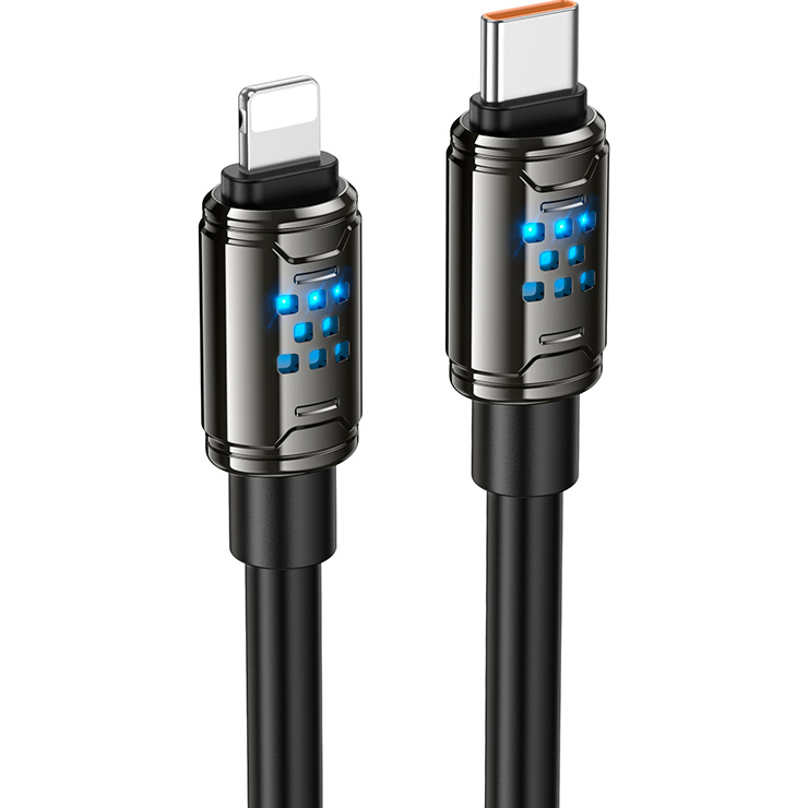 Кабель HOCO U143 Joy Type-C to Lightning 1.2м Black
