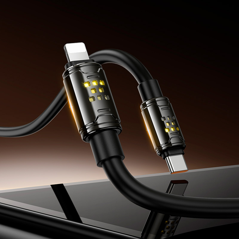 Кабель HOCO U143 Joy Type-C to Lightning 1.2м Black