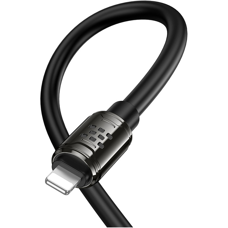 Кабель HOCO U143 Joy USB-A to Lightning 1.2м Black
