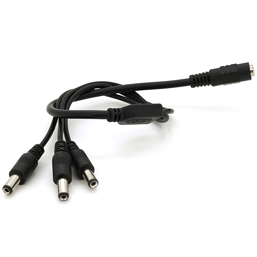 Розгалужувач живлення VOLTRONIC DC-F to 3xDC-M (5.5x2.5мм) 40см (YT-DC-F=>3XDC-M-40/32075)