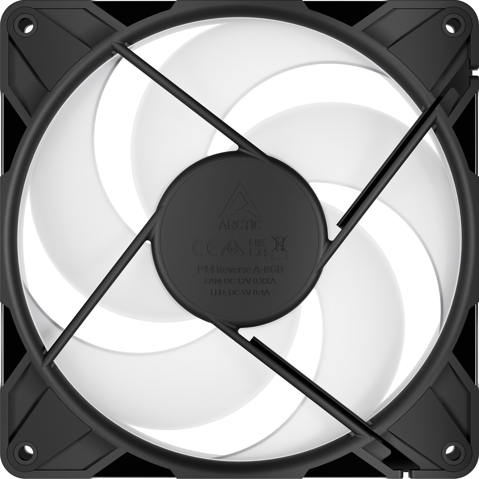 Комплект вентиляторів ARCTIC P14 Pro A-RGB Reverse Black 3-Pack (ACFAN00327A)