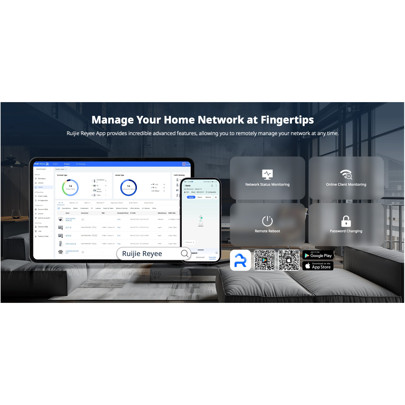 Wi-Fi роутер RUIJIE REYEE RG-EW6000GX