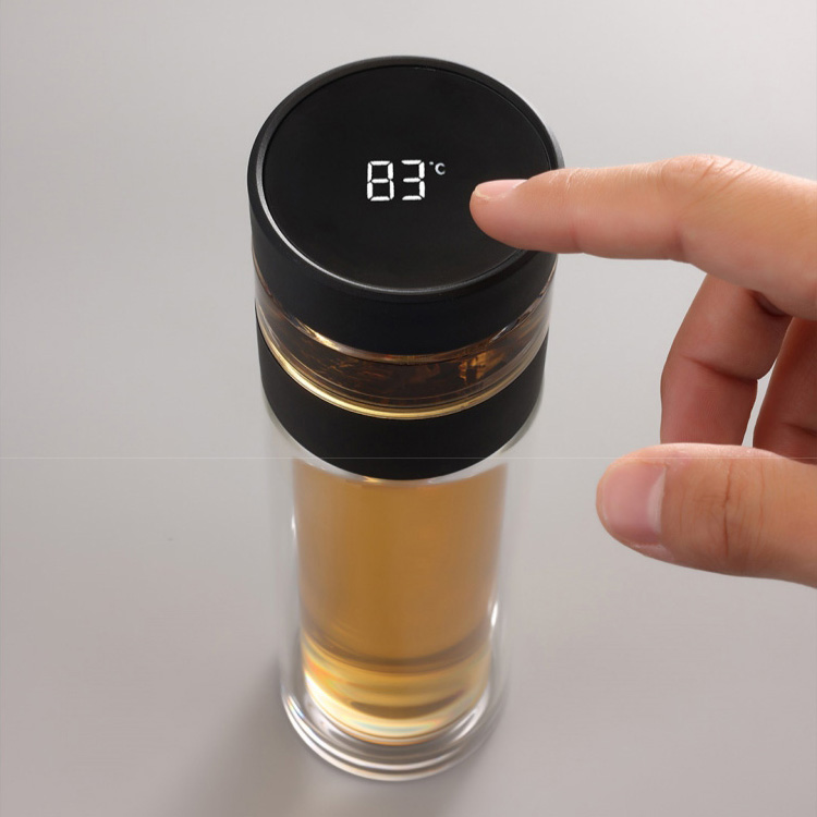 Термокухоль заварювальний XIAOMI QUANGE Intelligent Tea Separator Cup with Display 0.3л White (SJ020501)