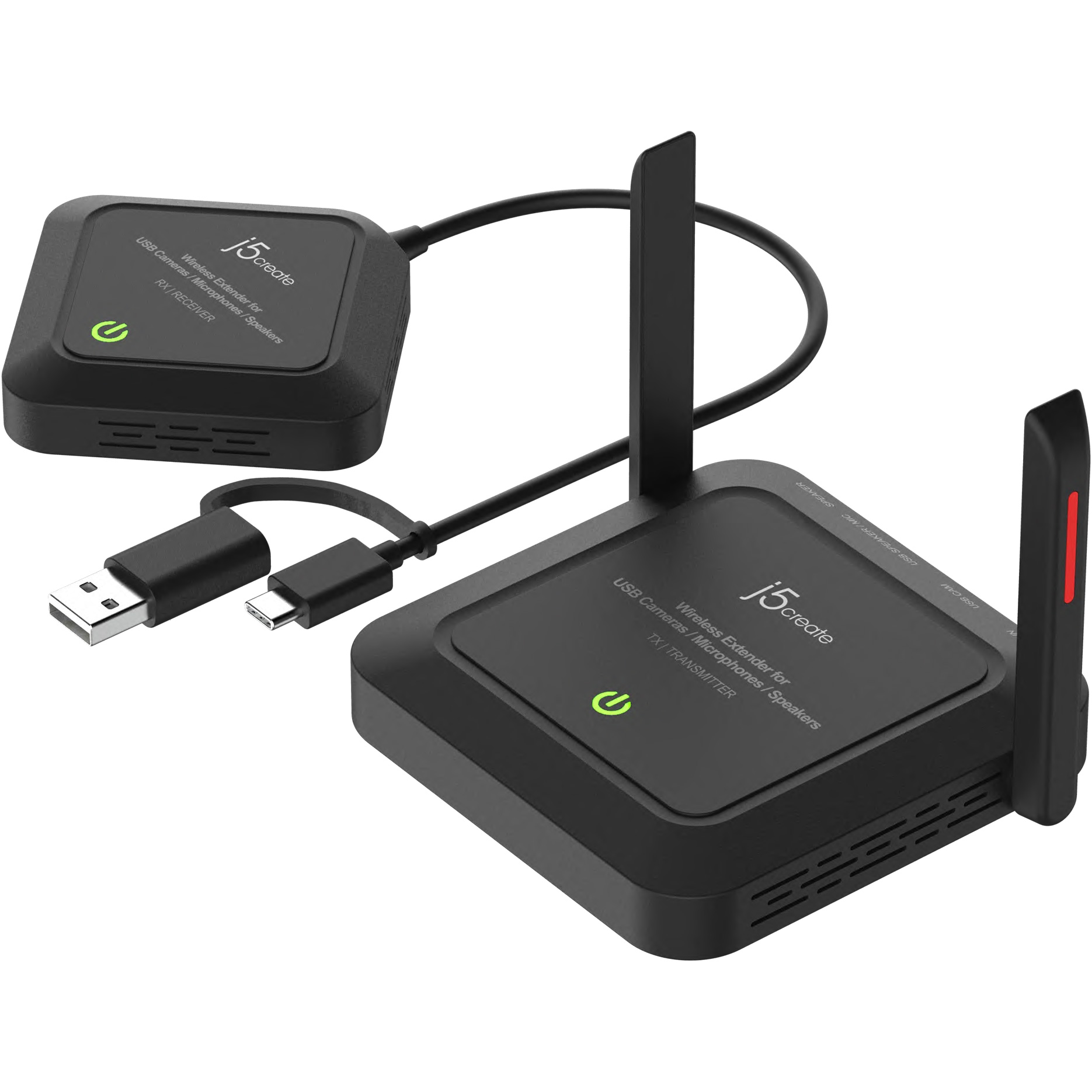 Подовжувач бездротовий J5CREATE Wireless Extender for USB Cameras, Microphones & Speakers (JVW120-N)