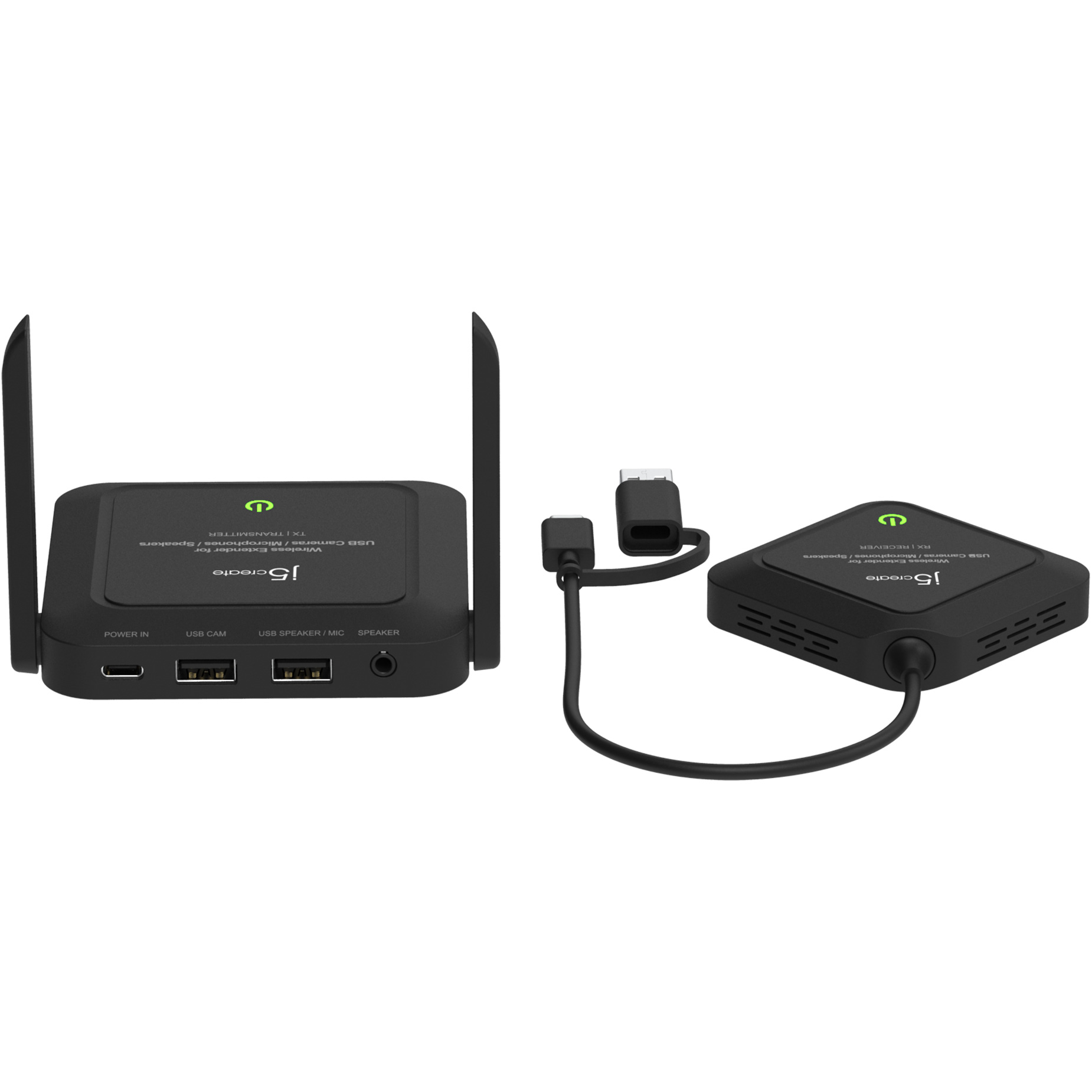 Подовжувач бездротовий J5CREATE Wireless Extender for USB Cameras, Microphones & Speakers (JVW120-N)