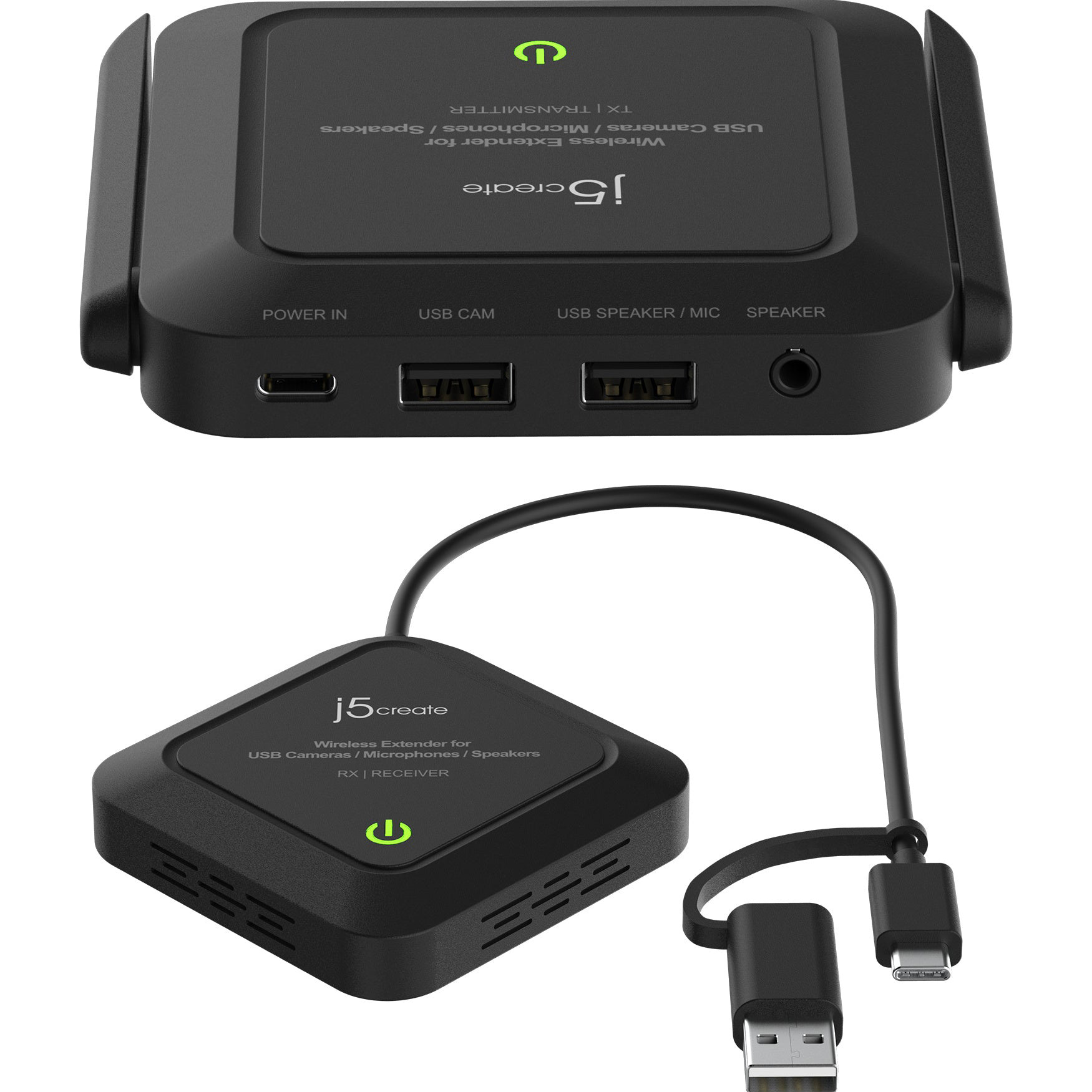 Подовжувач бездротовий J5CREATE Wireless Extender for USB Cameras, Microphones & Speakers (JVW120-N)