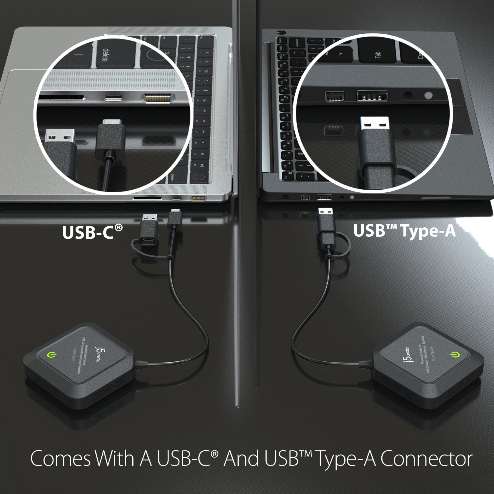 Подовжувач бездротовий J5CREATE Wireless Extender for USB Cameras, Microphones & Speakers (JVW120-N)