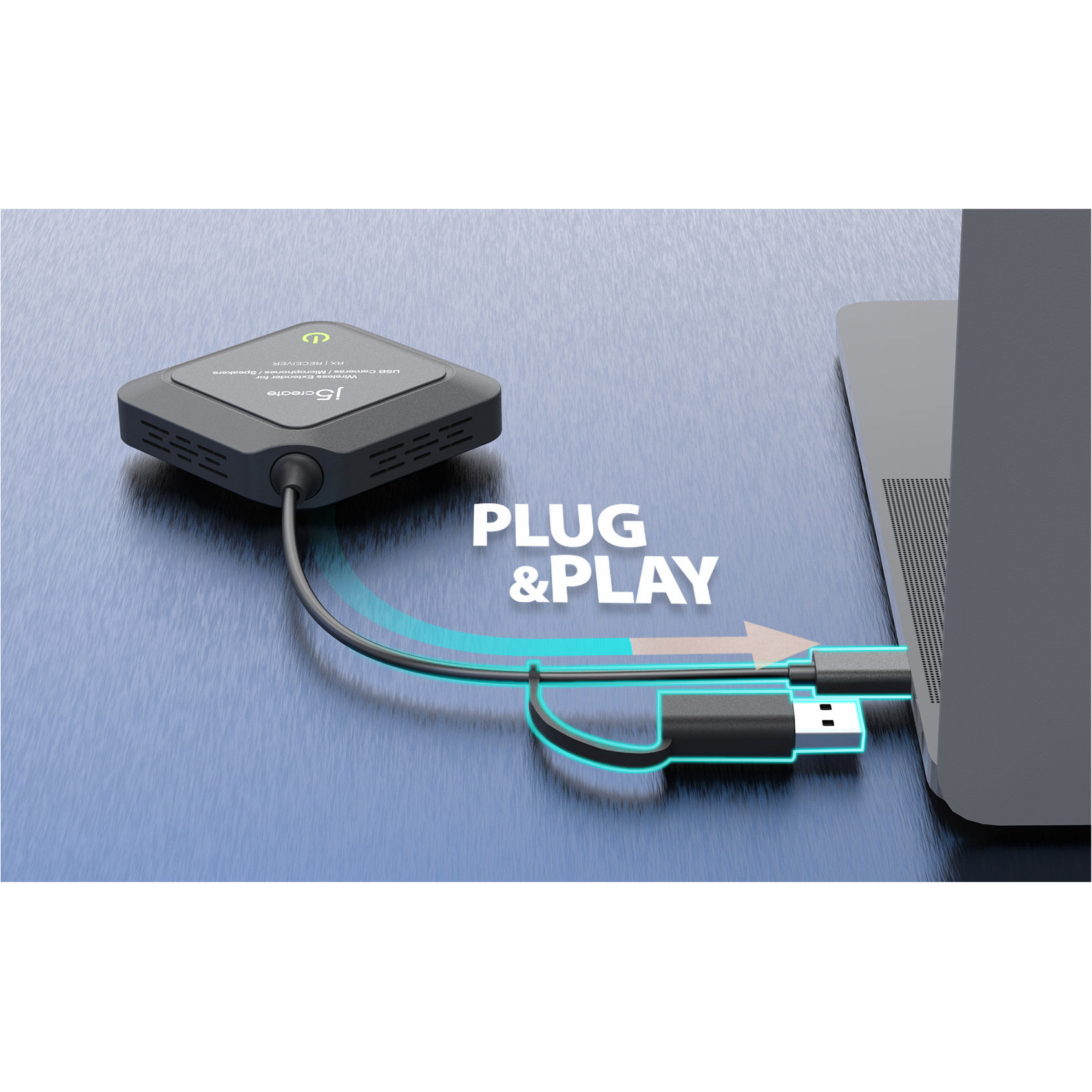 Подовжувач бездротовий J5CREATE Wireless Extender for USB Cameras, Microphones & Speakers (JVW120-N)
