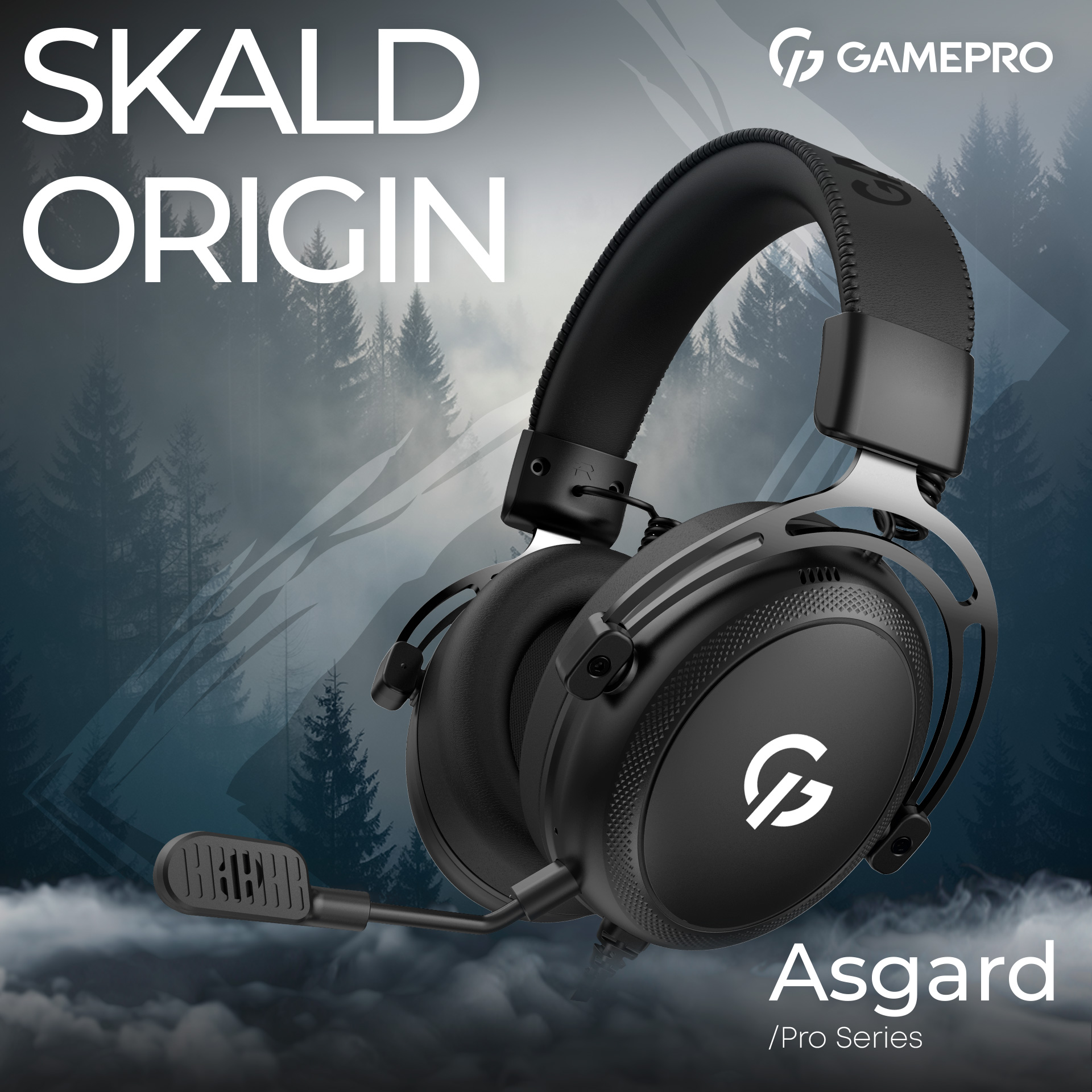 Наушники геймерские GAMEPRO Asgard Skald Origin (HS850) Black (HS850B)