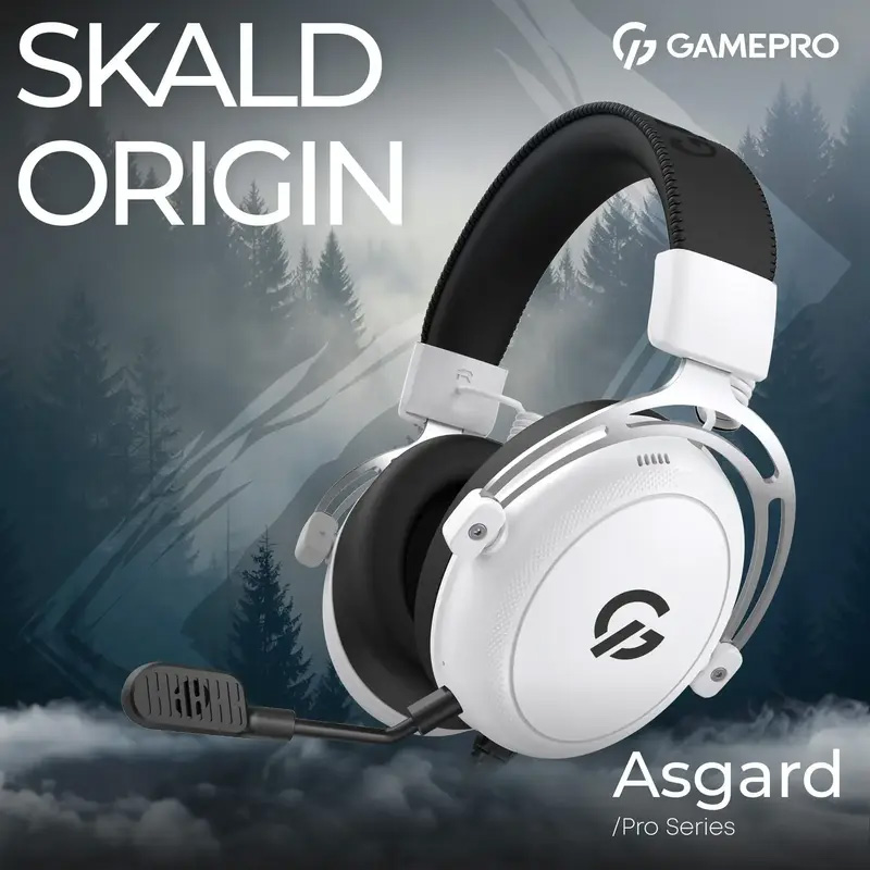 Навушники геймерскі GAMEPRO Asgard Skald Origin (HS850) White (HS850W)