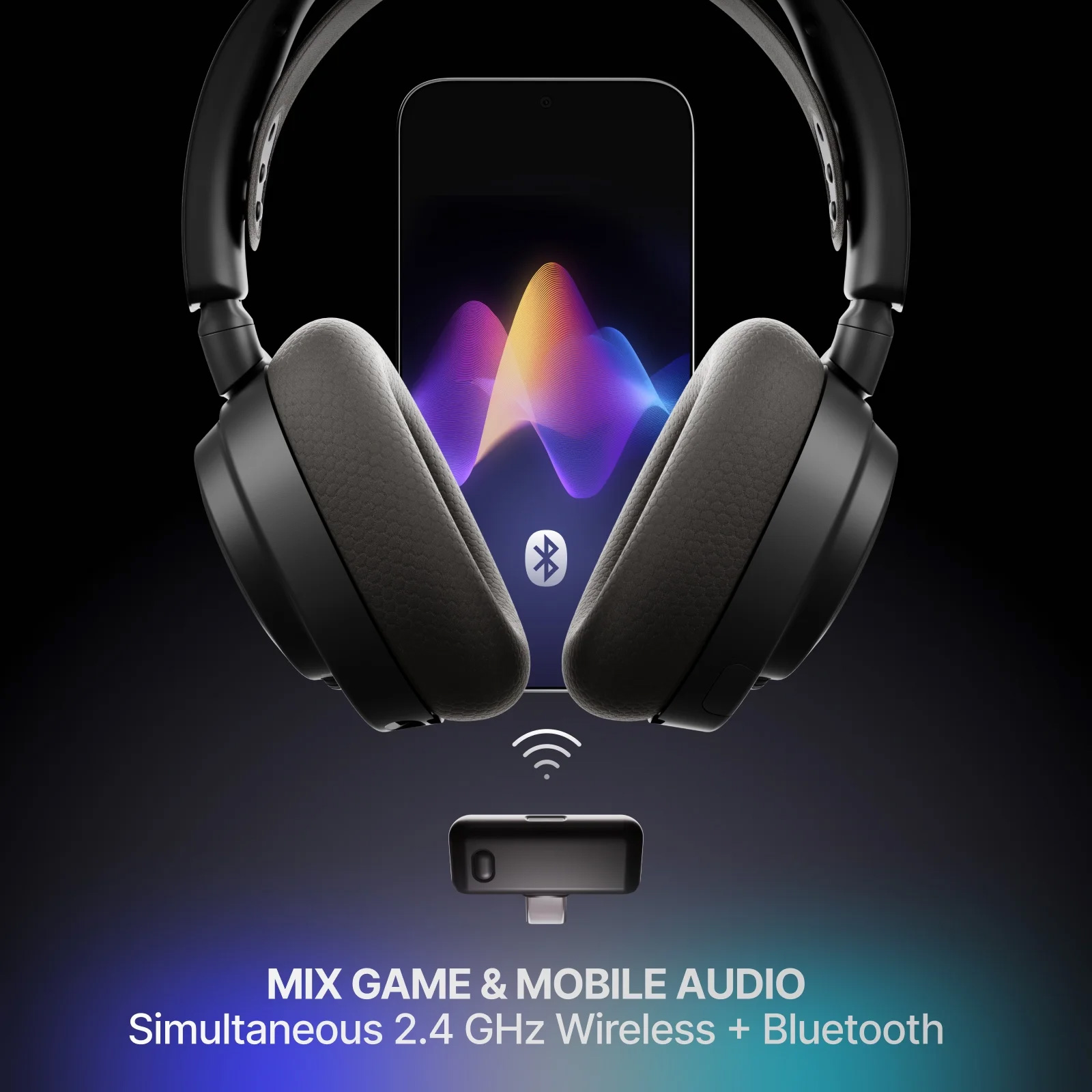 Навушники геймерскі STEELSERIES Arctis Nova 7 Wireless Gen 2 Black (61730)