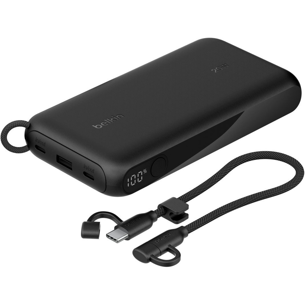 Повербанк BELKIN BoostCharge Power Bank 20K with Display 20W 20000mAh Black (BPB028HQBK)