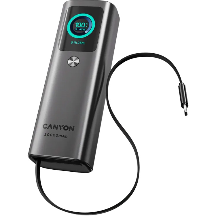 Повербанк CANYON OnPower 265 165W 20000mAh Dark Gray
