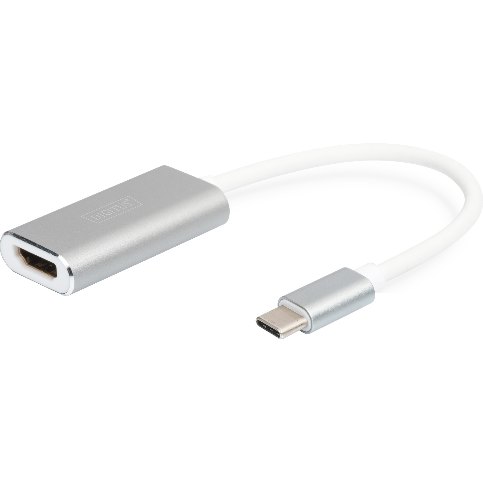 Адаптер DIGITUS USB Type-C to HDMI USB-C to HDMI White (DA-70836)