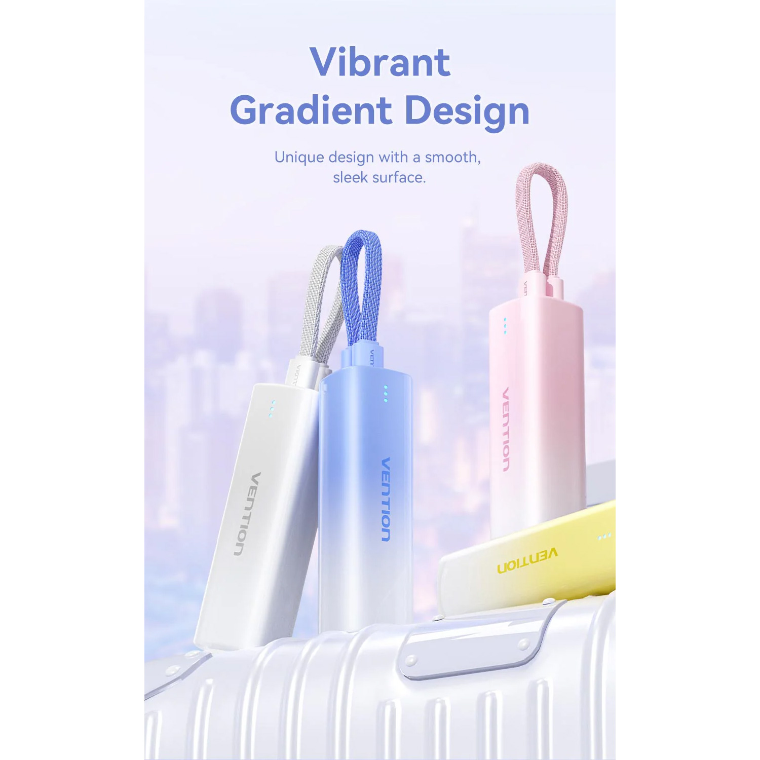 Повербанк VENTION FHW 20W 5000mAh Gradient Gray (FHWM0)
