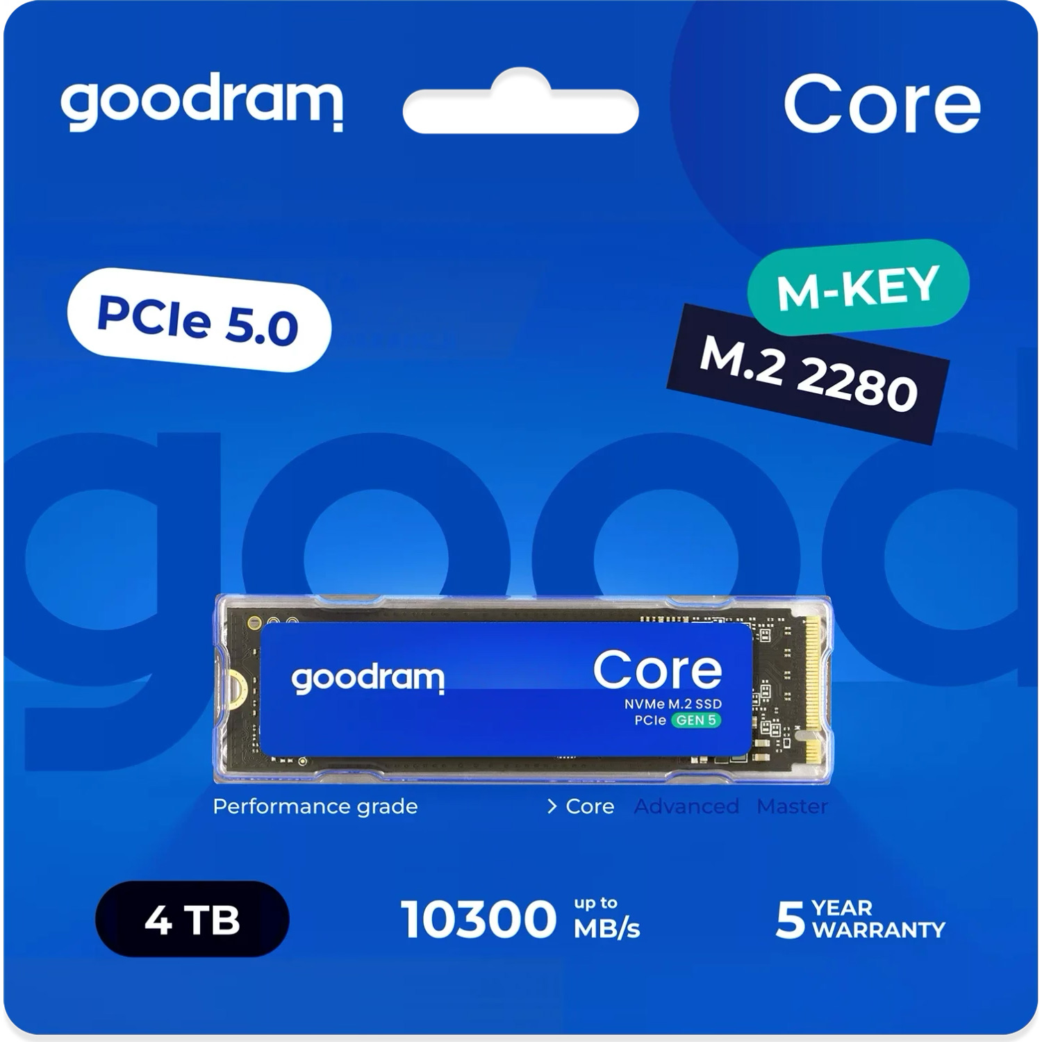 SSD диск GOODRAM Core 4TB M.2 NVMe (SSDR-GRC01-4K0-80)