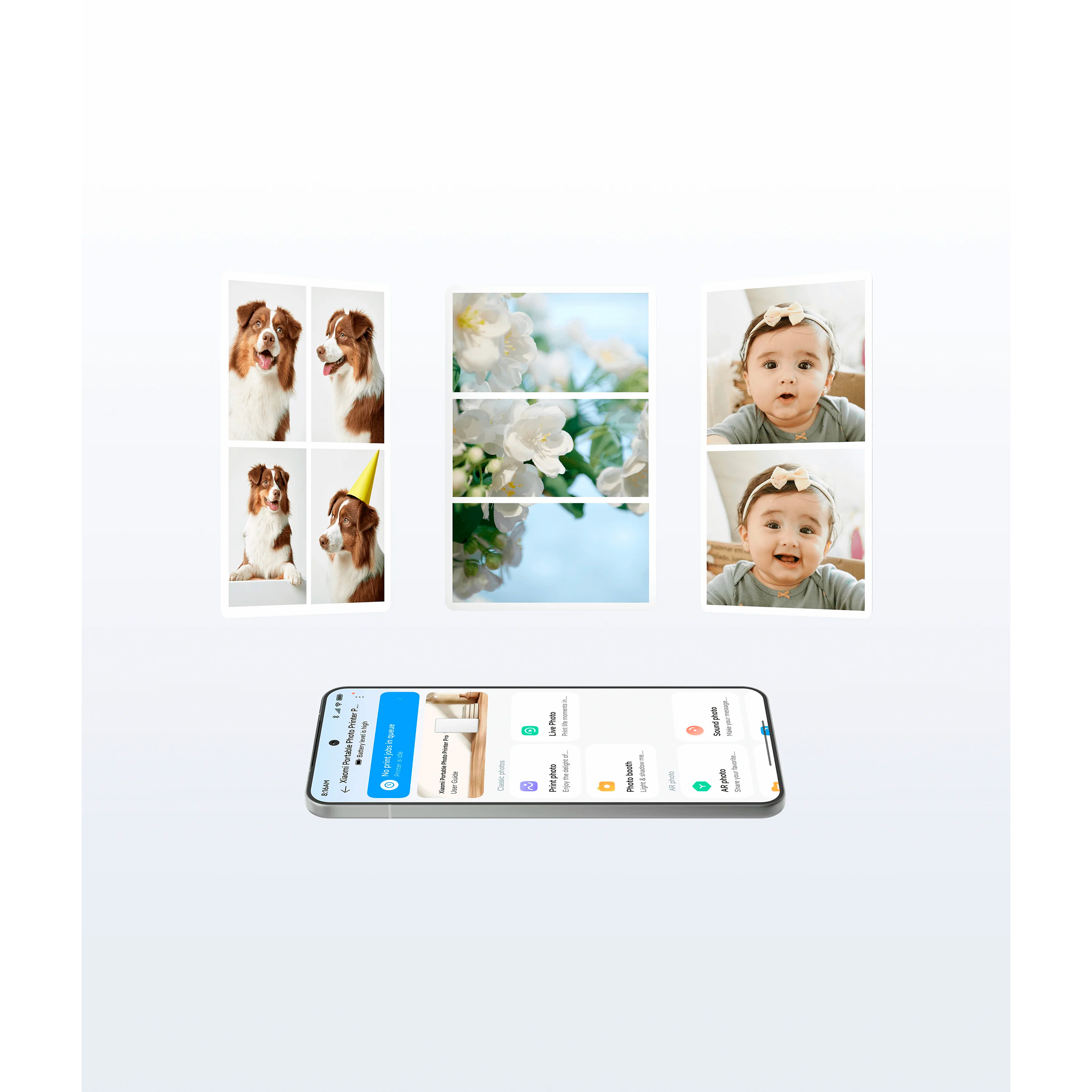 Мобильный фотопринтер XIAOMI Portable Photo Printer Pro (BHR082QGL)