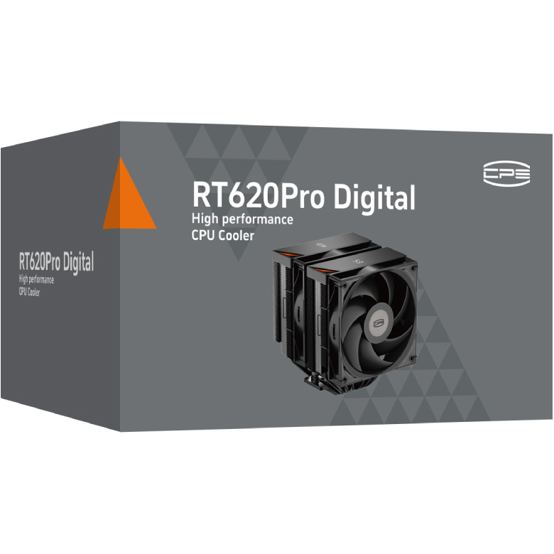 Кулер для процесора PCCOOLER RT620 Pro Digital Black (RT620PRO-BKNWYL-GL)
