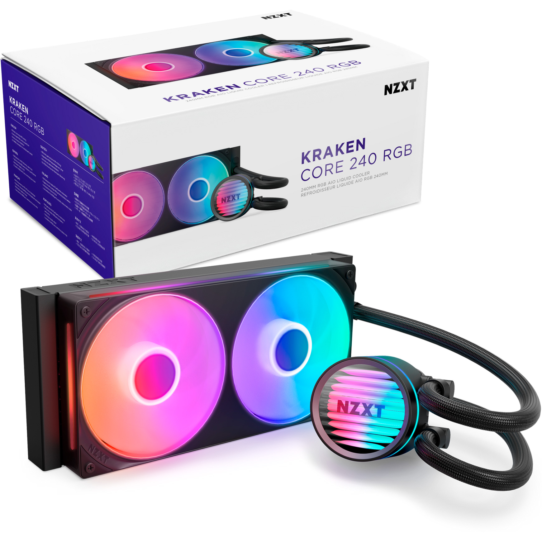 Система водяного охолодження NZXT Kraken Core 240 RGB (RL-KR24C-B1)