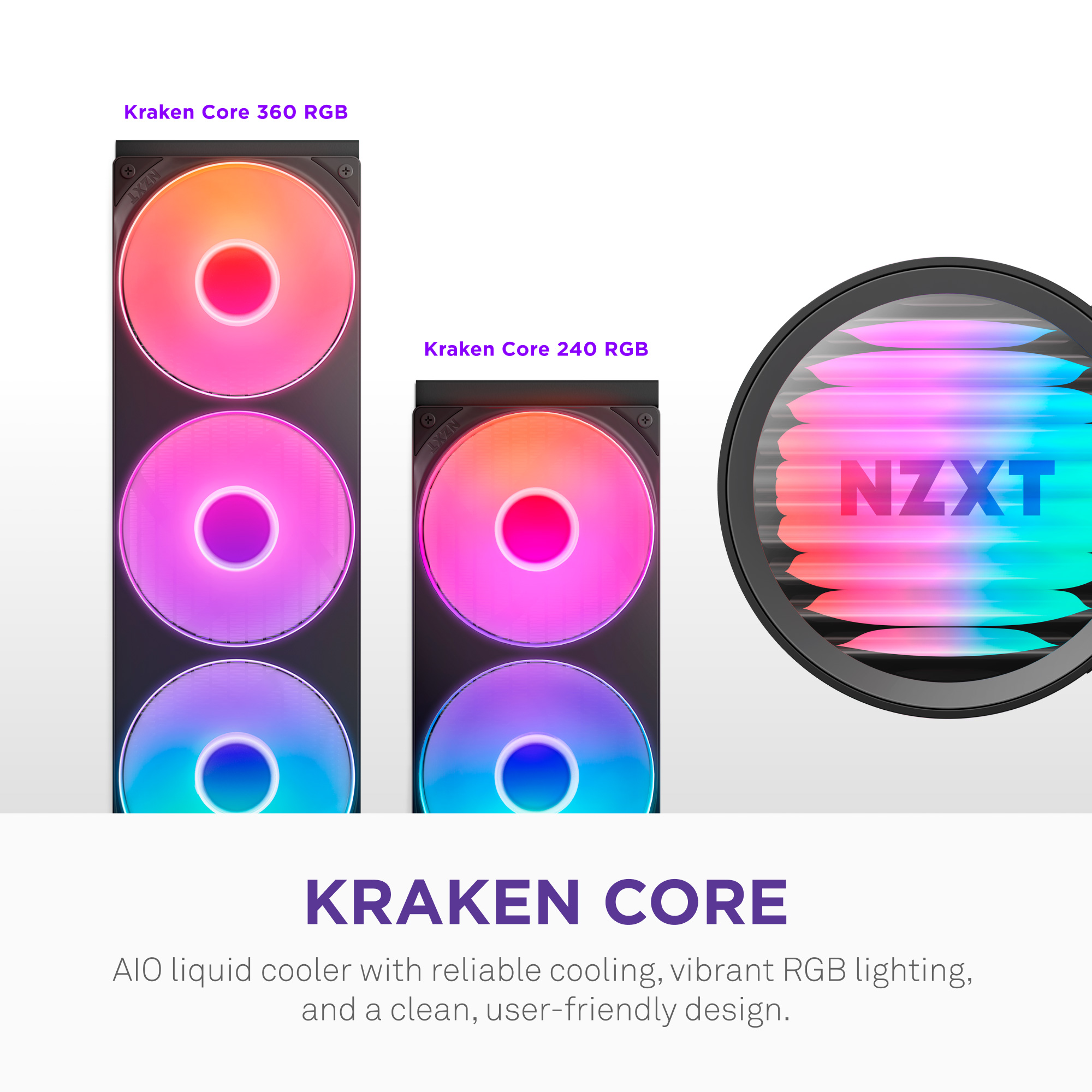 Система водяного охолодження NZXT Kraken Core 240 RGB (RL-KR24C-B1)