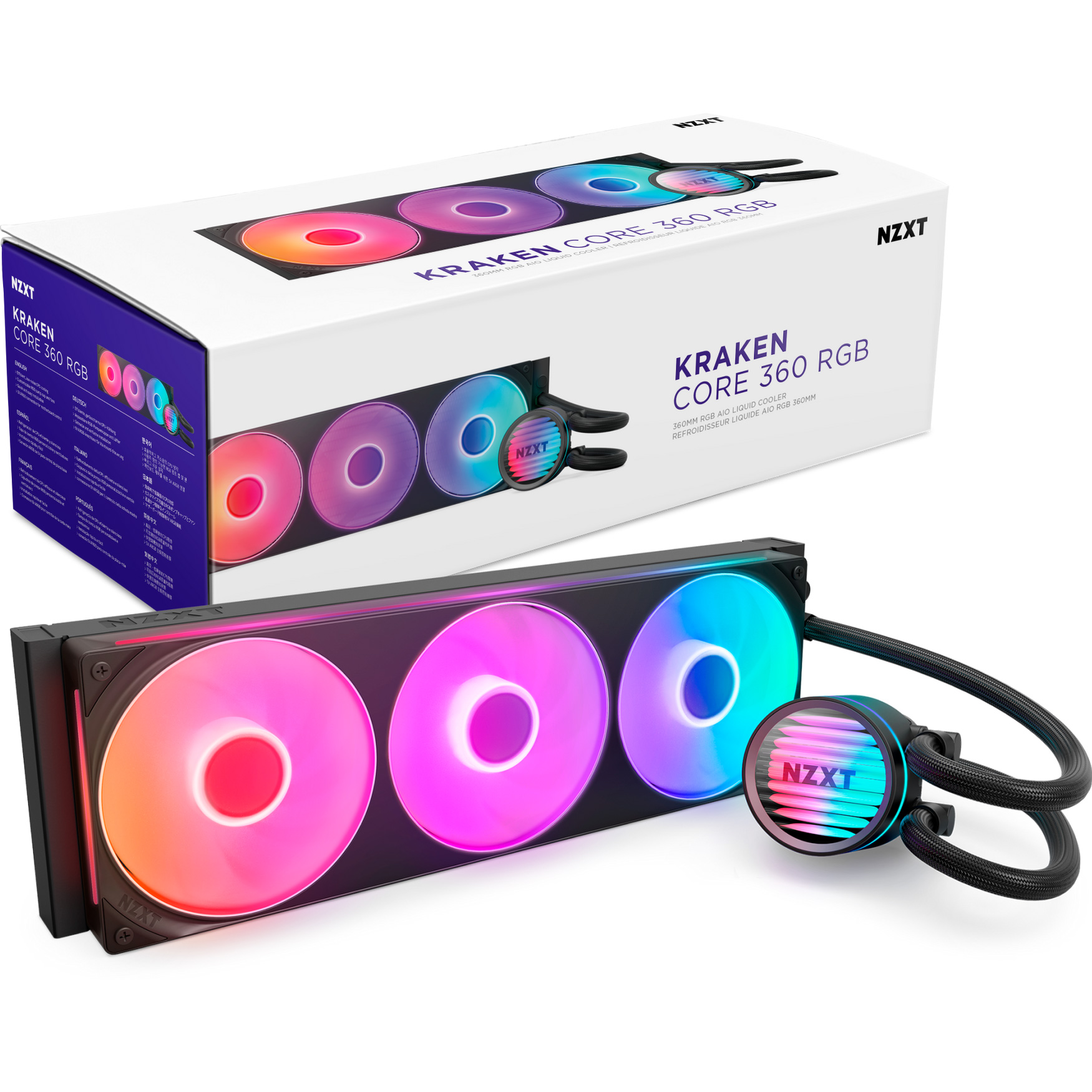 Система водяного охолодження NZXT Kraken Core 360 RGB (RL-KR36C-B1)