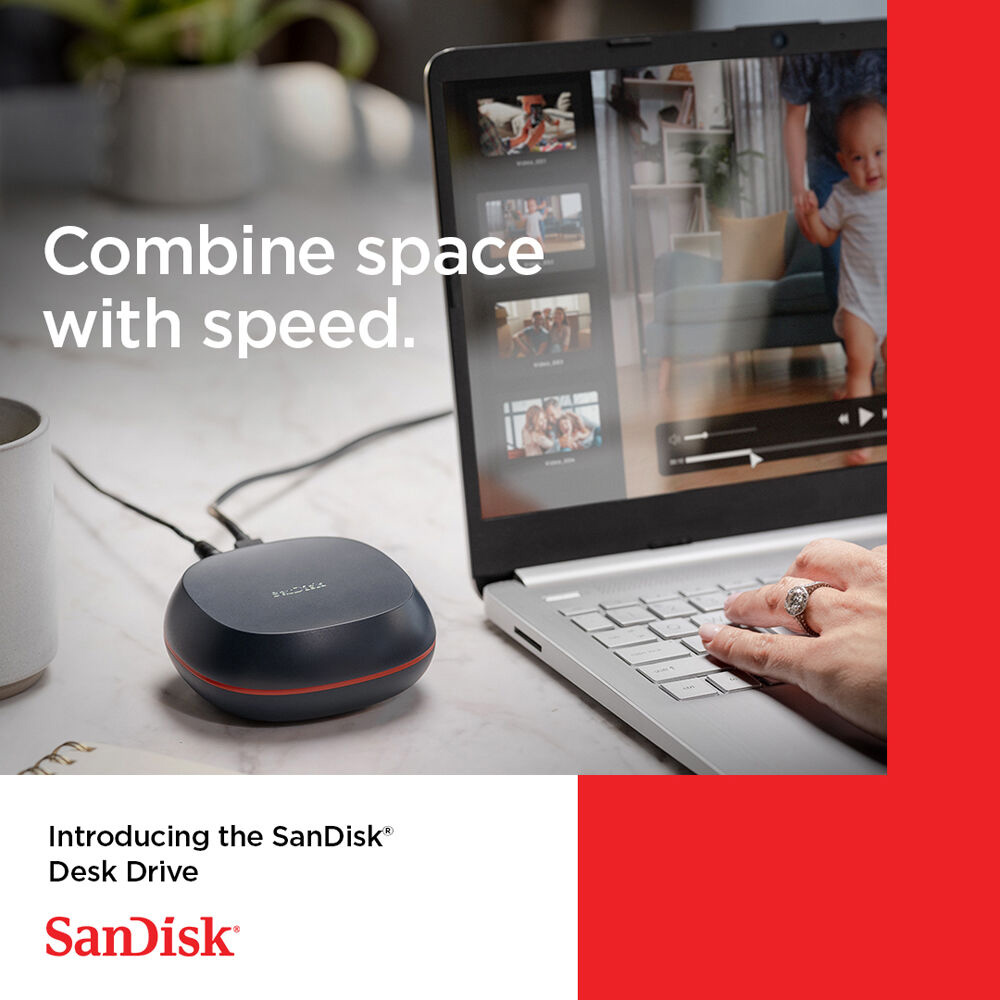 Портативний SSD диск SANDISK Desk Drive 4TB USB3.2 Gen2 (SDSSDT40-4T00-EM25)