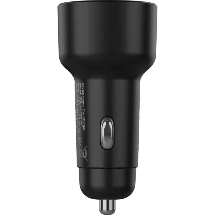 Автомобільний зарядний пристрій CANYON OnDrive 48 Black (CNE-CCABR3AC)