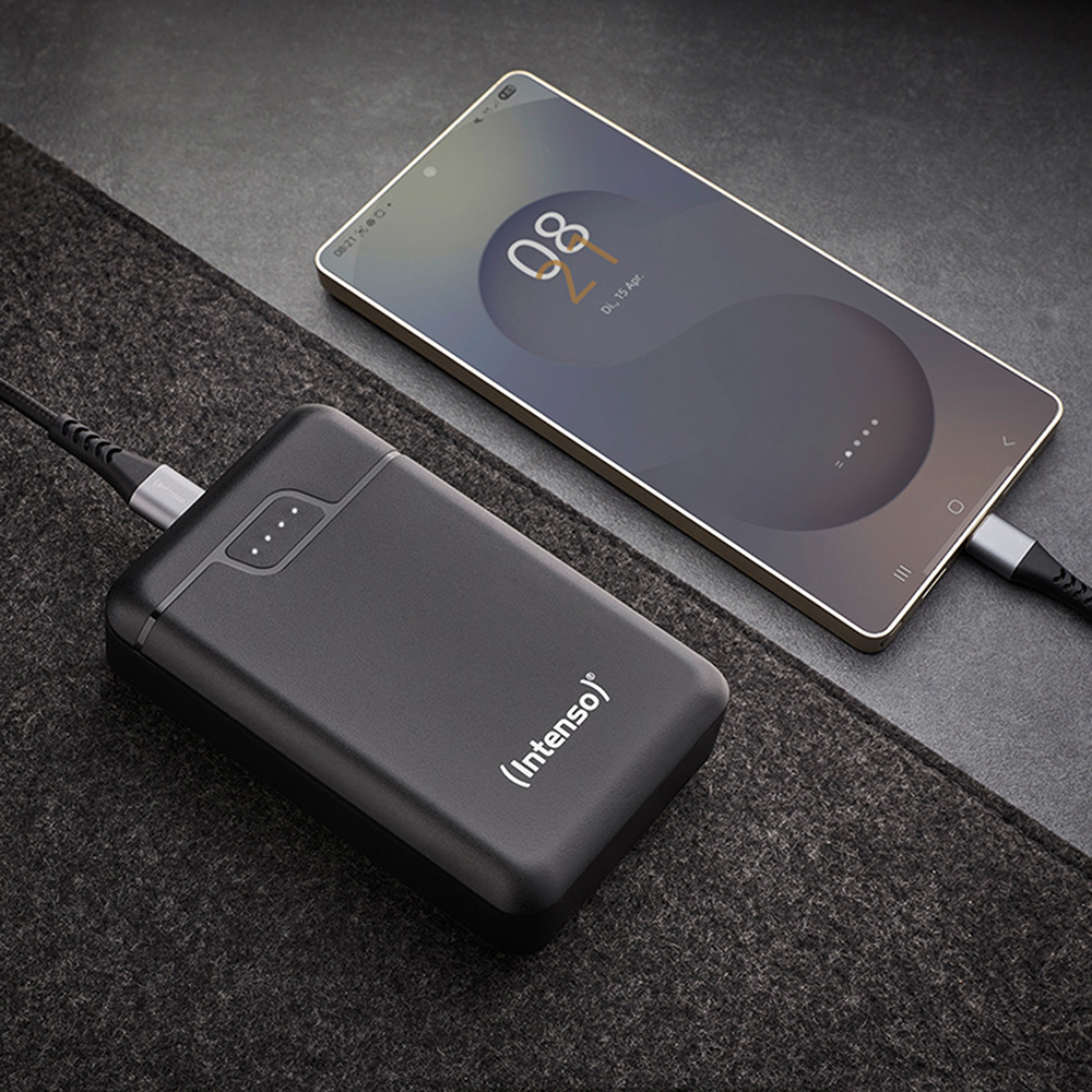 Повербанк INTENSO B10000 1xUSB-C, 2xUSB-A, 12W 10000mAh Black (7320530)