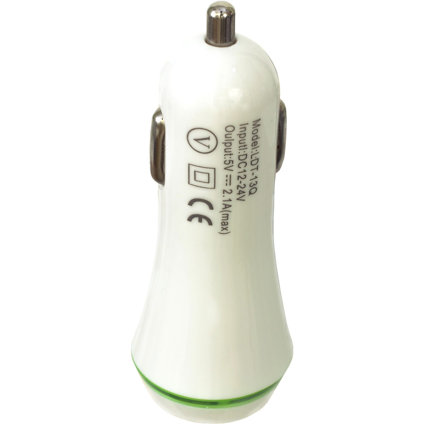 Автомобільний зарядний пристрій PATRON 2xUSB 2.1A/1A White