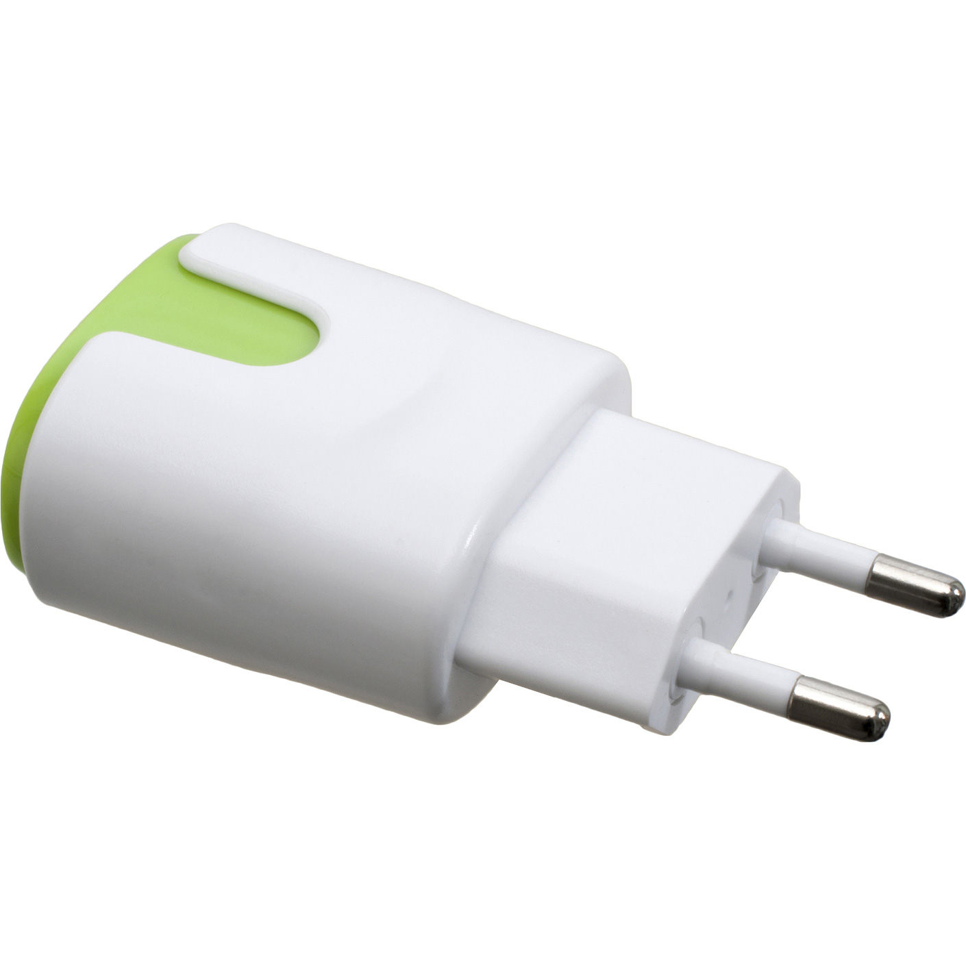 Зарядное устройство PATRON 2xUSB 2.0 2.1A/1A White/Green