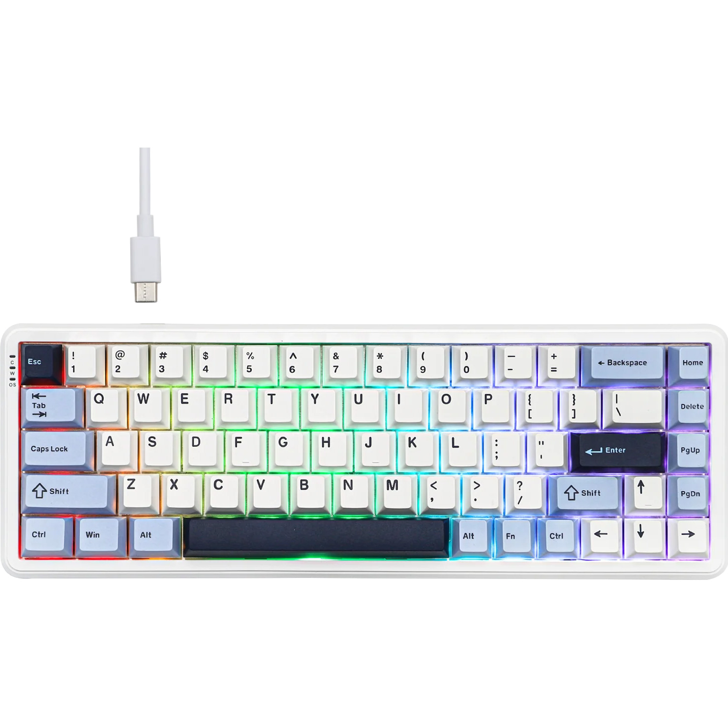 Клавіатура AJAZZ AK680 Max Magnetic Switch Blue/White/Dark Blue