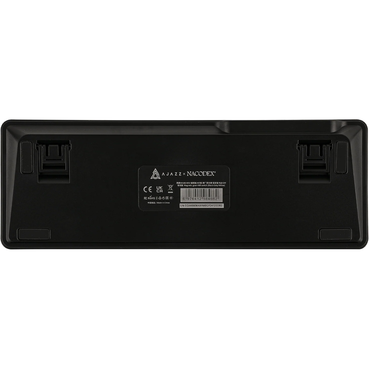 Клавіатура AJAZZ AK680 Max Magnetic Switch Black/Gray/Yellow
