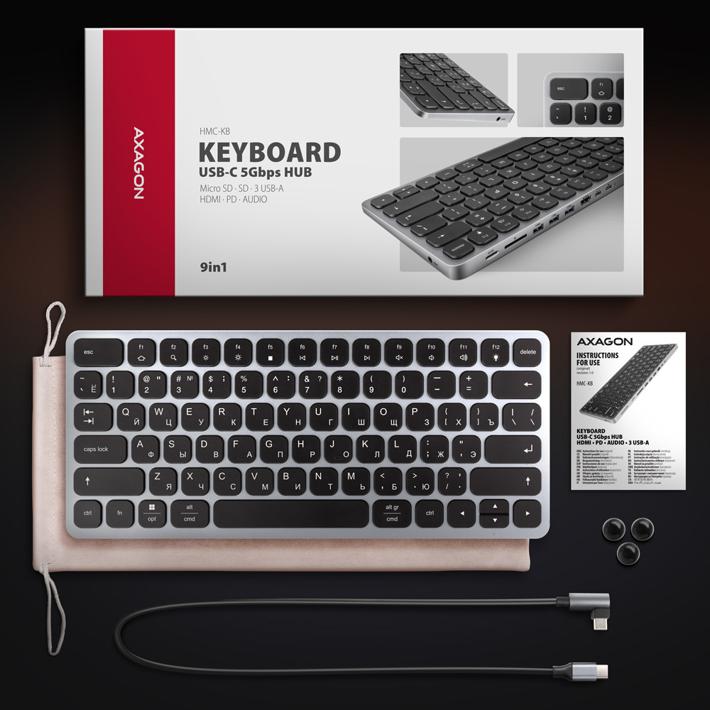 Клавіатура AXAGON HMC-KB