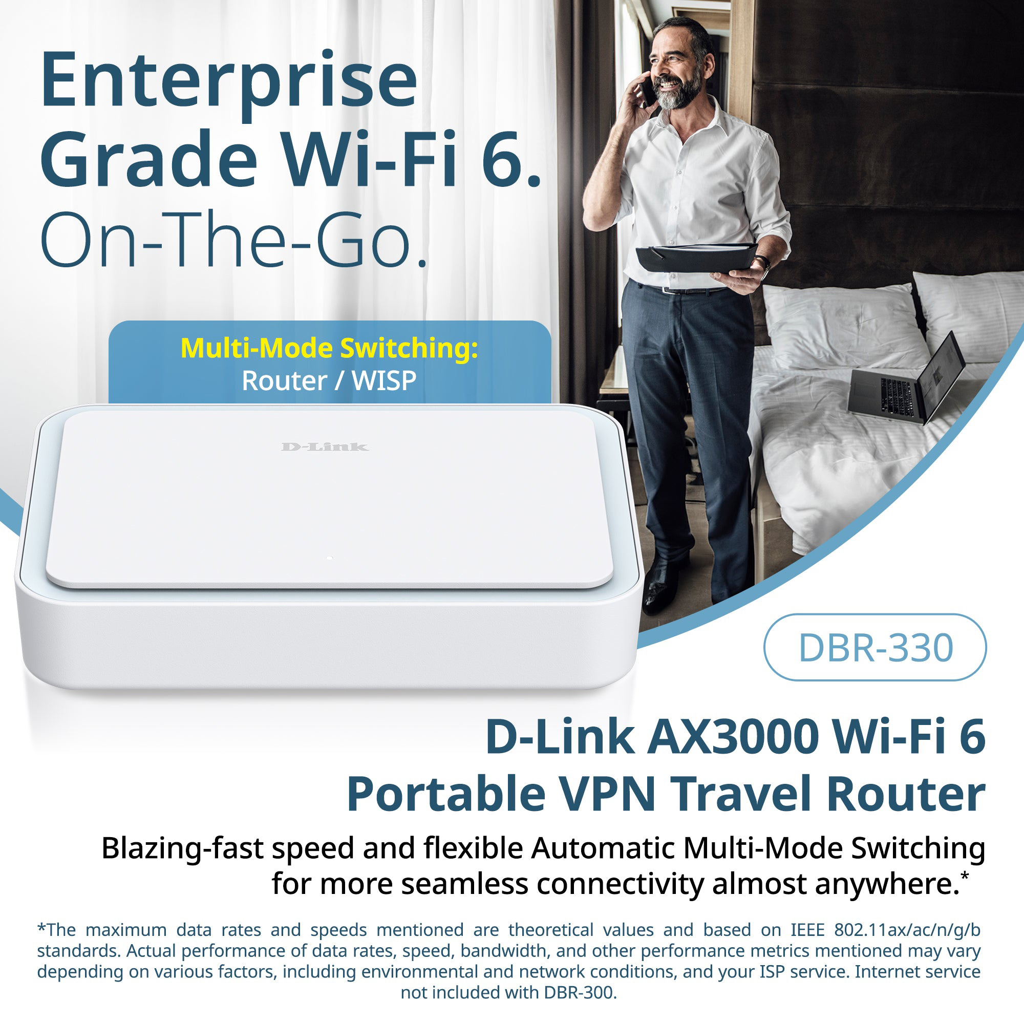 Портативный Wi-Fi роутер D-LINK DBR-330