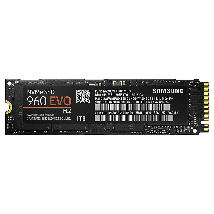 SSD диск SAMSUNG 960 EVO 1TB M.2 NVMe (MZ-V6E1T0BW)