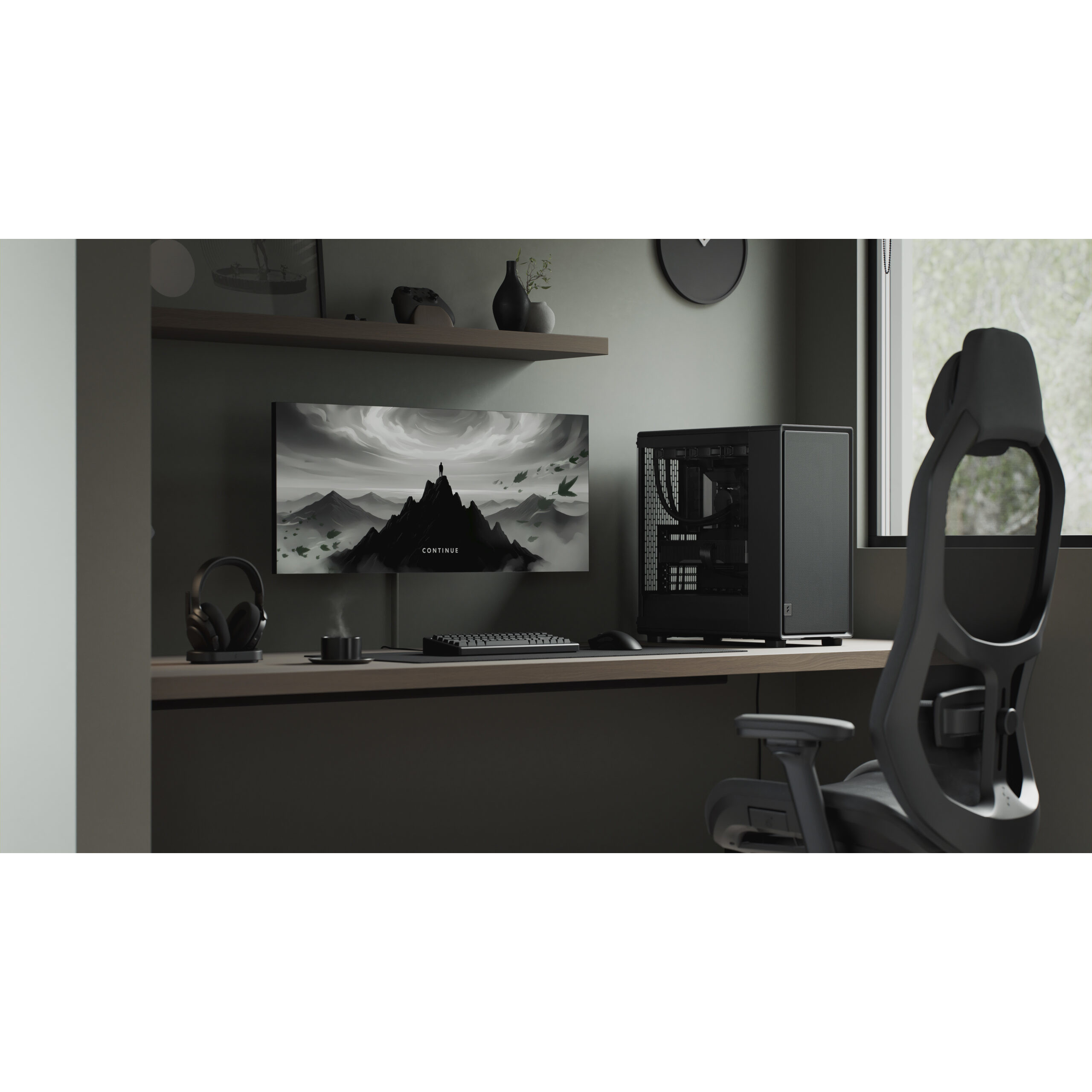 Корпус FRACTAL DESIGN Epoch XL Black RGB TG Light Tint (FD-C-EPO1X-04)
