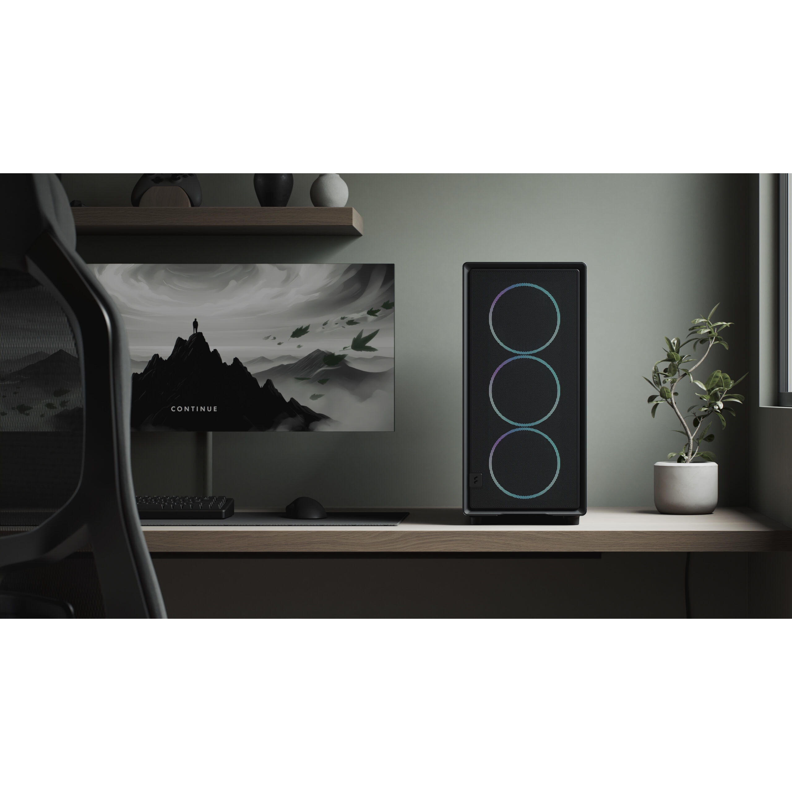 Корпус FRACTAL DESIGN Epoch XL Black RGB TG Light Tint (FD-C-EPO1X-04)