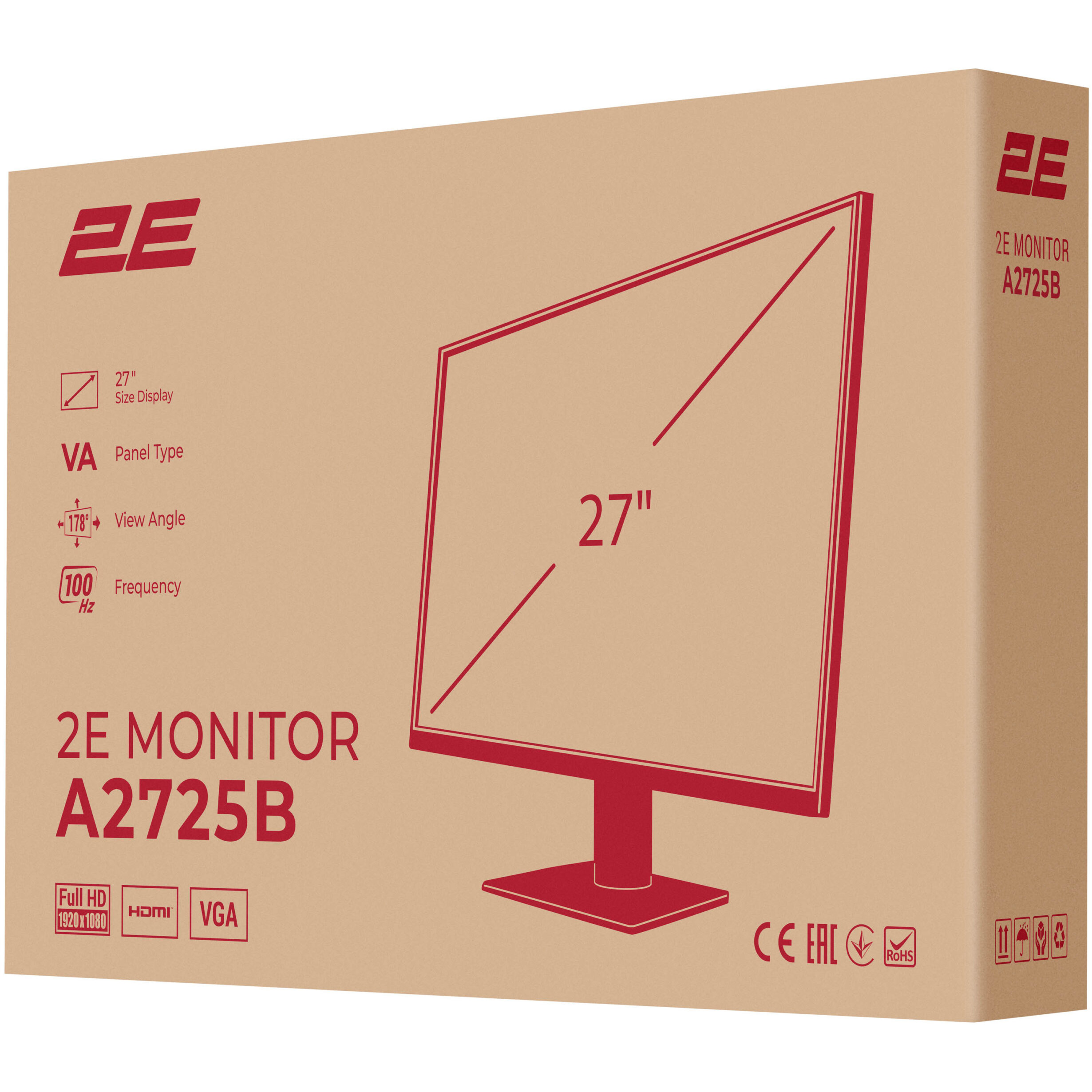 Монитор 27" 2E A2725B (2E-A2725B-01.EU)