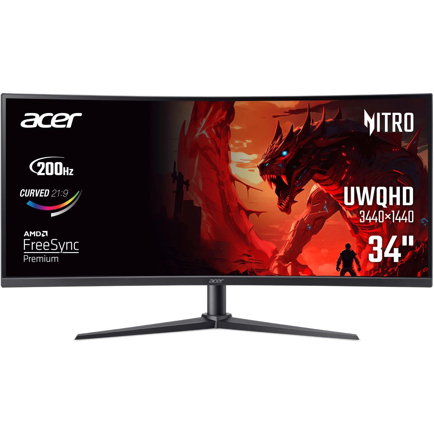 Монітор 34" ACER Nitro XZ340CURX0bmiiphx (UM.CX0EE.013)