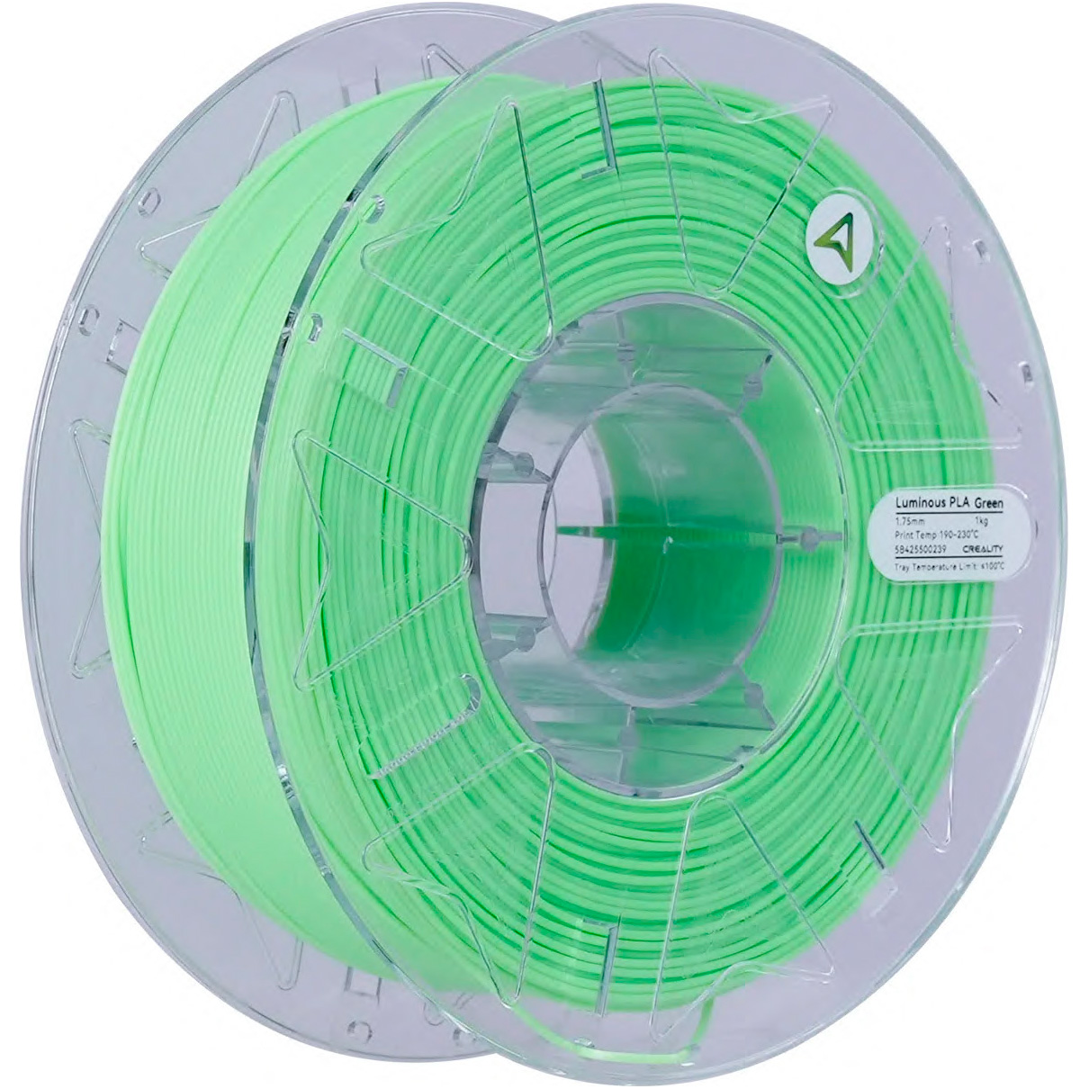 Пластик (філамент) для 3D принтера CREALITY Hyper Luminous PLA 1.75mm, 1кг, Green (3301010541)
