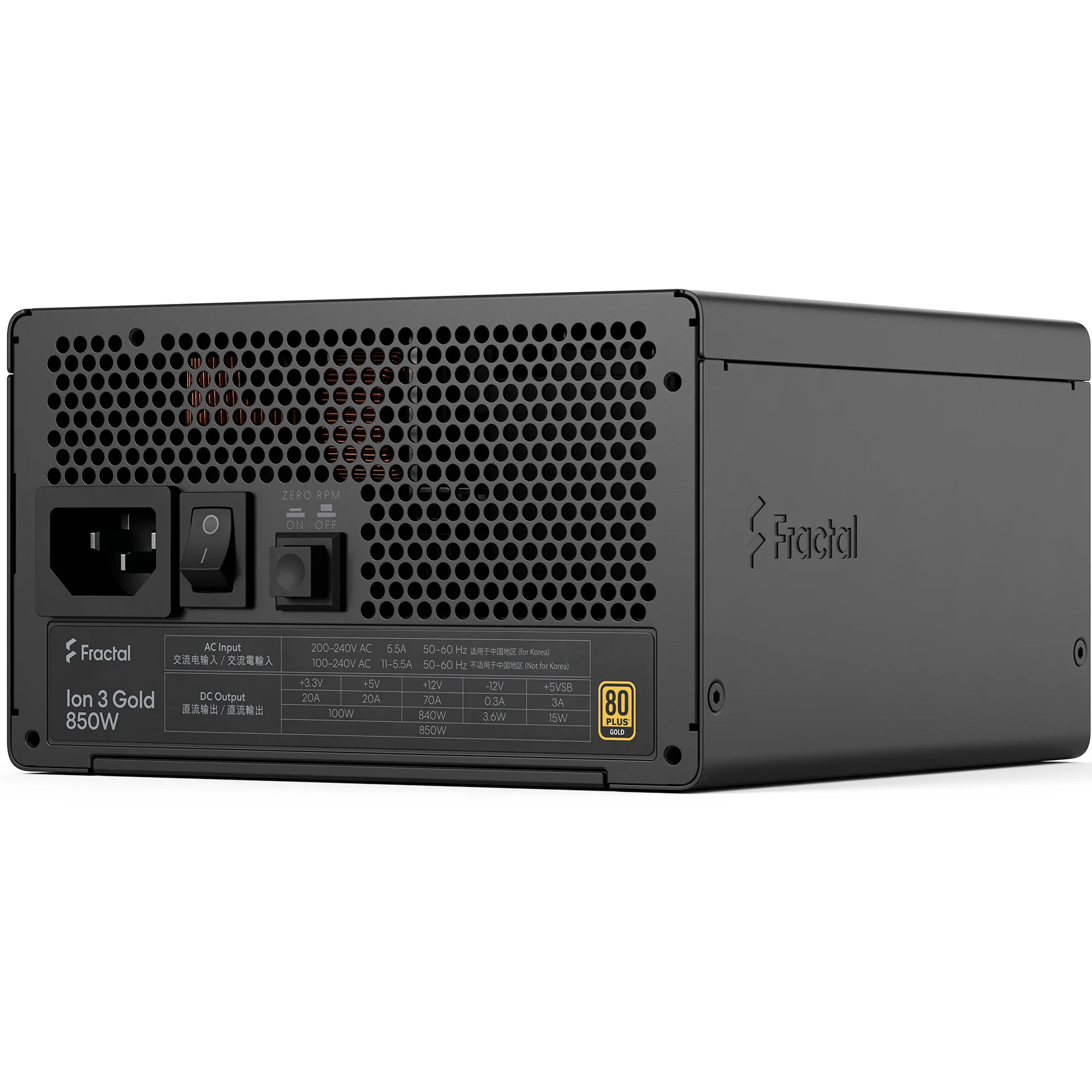 Блок питания 850W FRACTAL DESIGN Ion 3 Gold 850W (FD-P-IA3G-850-EU)