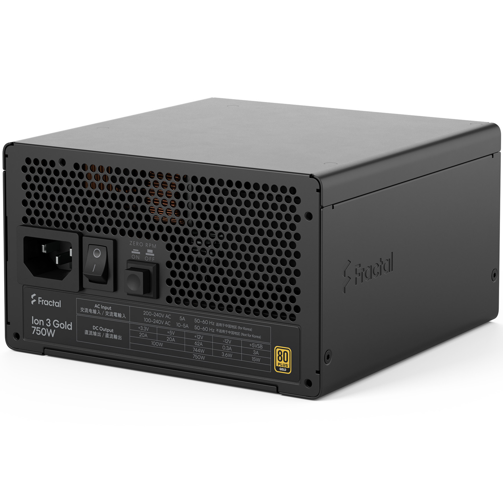 Блок живлення 750W FRACTAL DESIGN Ion 3 Gold 750W (FD-P-IA3G-750-EU)