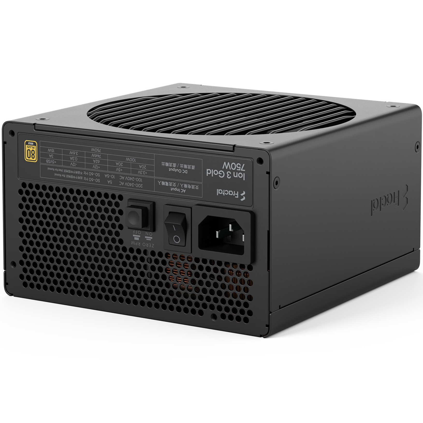Блок живлення 750W FRACTAL DESIGN Ion 3 Gold 750W (FD-P-IA3G-750-EU)
